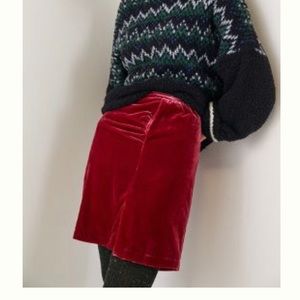 NWT ANTHRO CONNIE VELVET MINI SKIRT SZ 10
